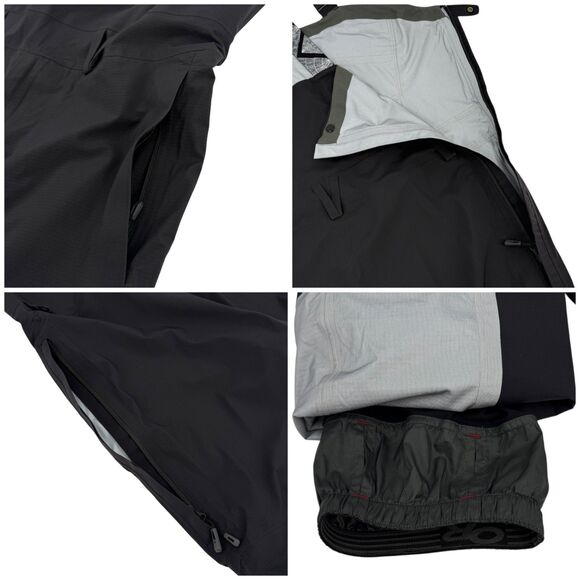 Outdoor Research x Arcade Men's Carbide Ski Snow Bibs Solid Black Medium - Picture 8 of 16